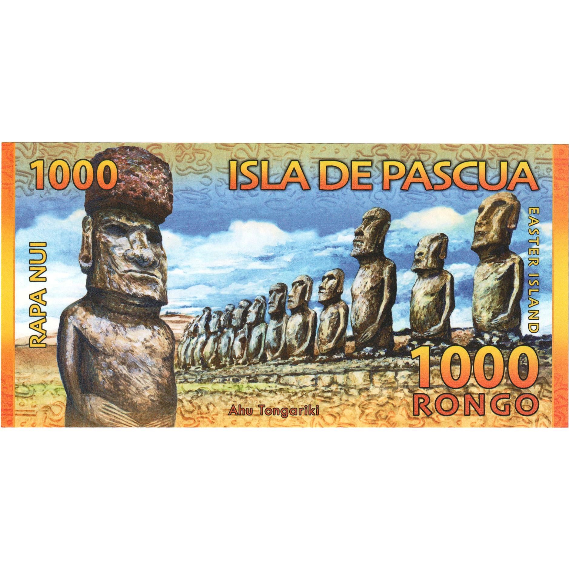 Banconote, RAPA NUI - ISLA DE PASCUA - EASTER ISLAND, 1000 Dollars, 2011