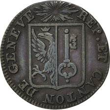 SWISS CANTONS, Sol, 1825, KM #120, AU(50-53), Billon, 0.92