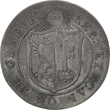 SWISS CANTONS, 1-1/2 Sol, 1817, KM #117, EF(40-45), Billon, 1.12