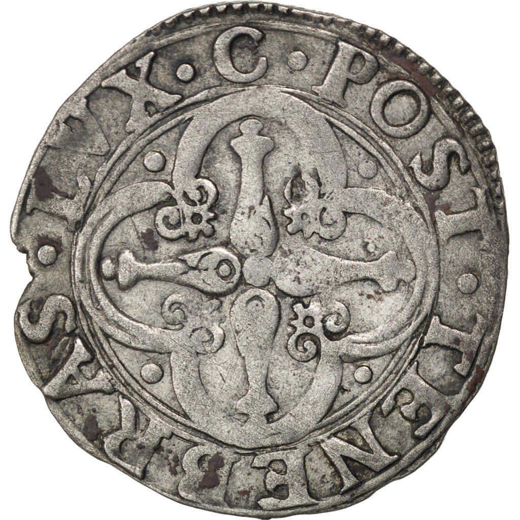 Switzerland, 3 Sols, 1585, EF(40-45), Billon, 3.31