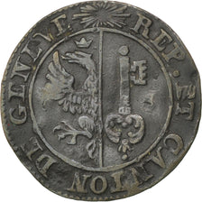 SWISS CANTONS, 6 Deniers, 1825, KM #118, AU(50-53), Billon, 0.79