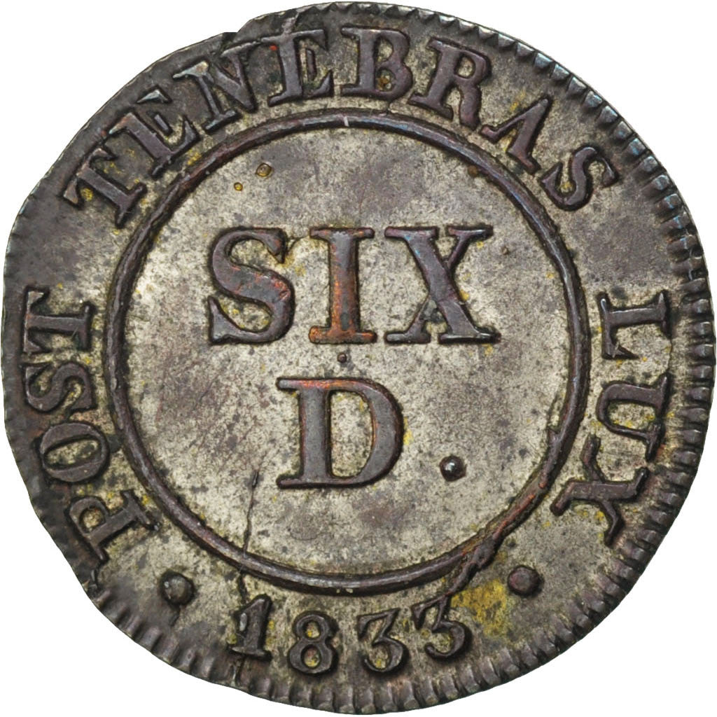 Coin, SWISS CANTONS, GENEVA, 6 Deniers, 1833, AU(55-58), Billon, KM:118