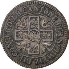 Coin, SWISS CANTONS, FREIBURG, 5 Rappen, 1828, EF(40-45), Billon, KM:82