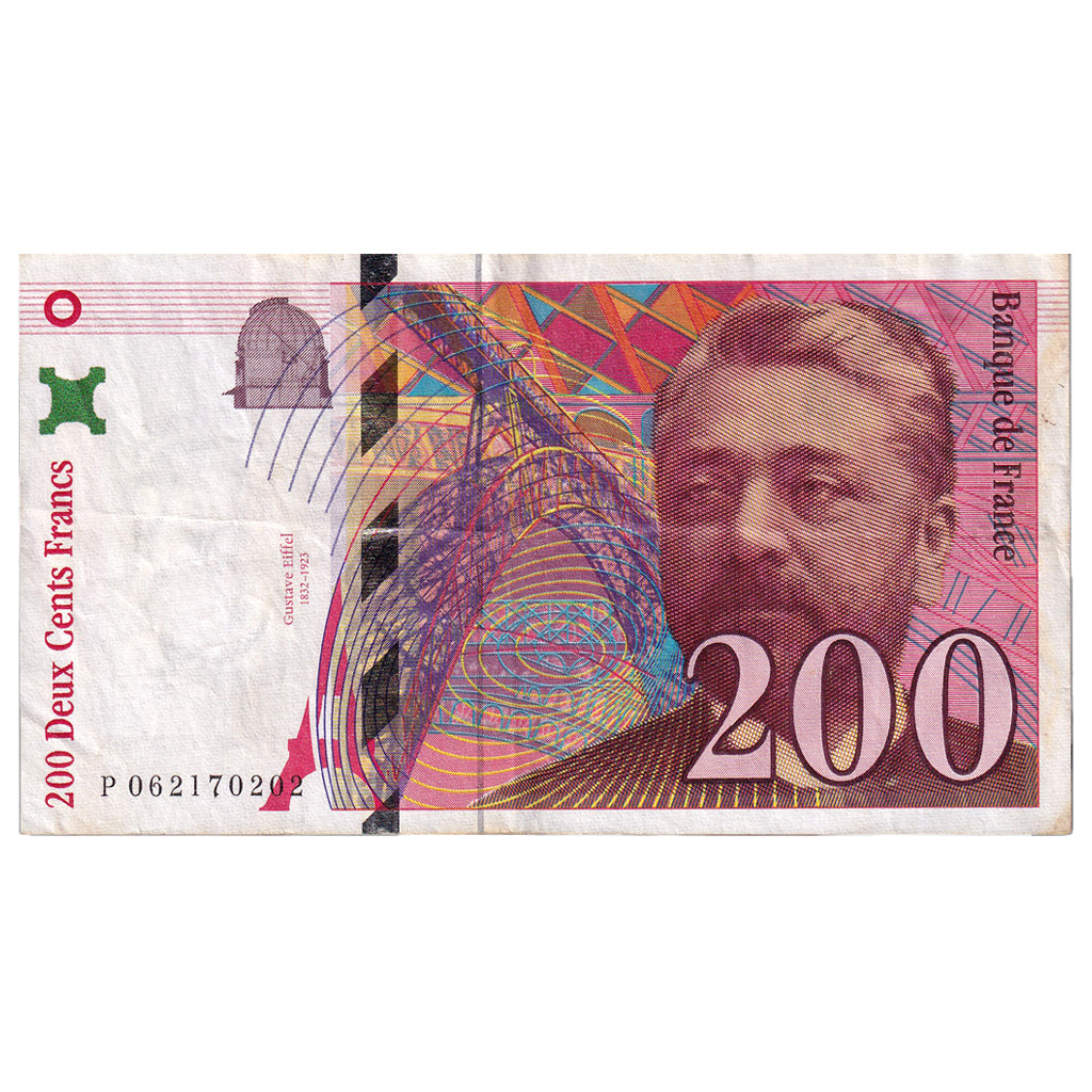 Frankreich, 200 Francs, Eiffel, 1997, P.062, SS, Fayette:75.4b, KM:159b