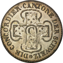 SWISS CANTONS, Batzen, 1829, KM #85, AU(50-53), Billon, 2.07