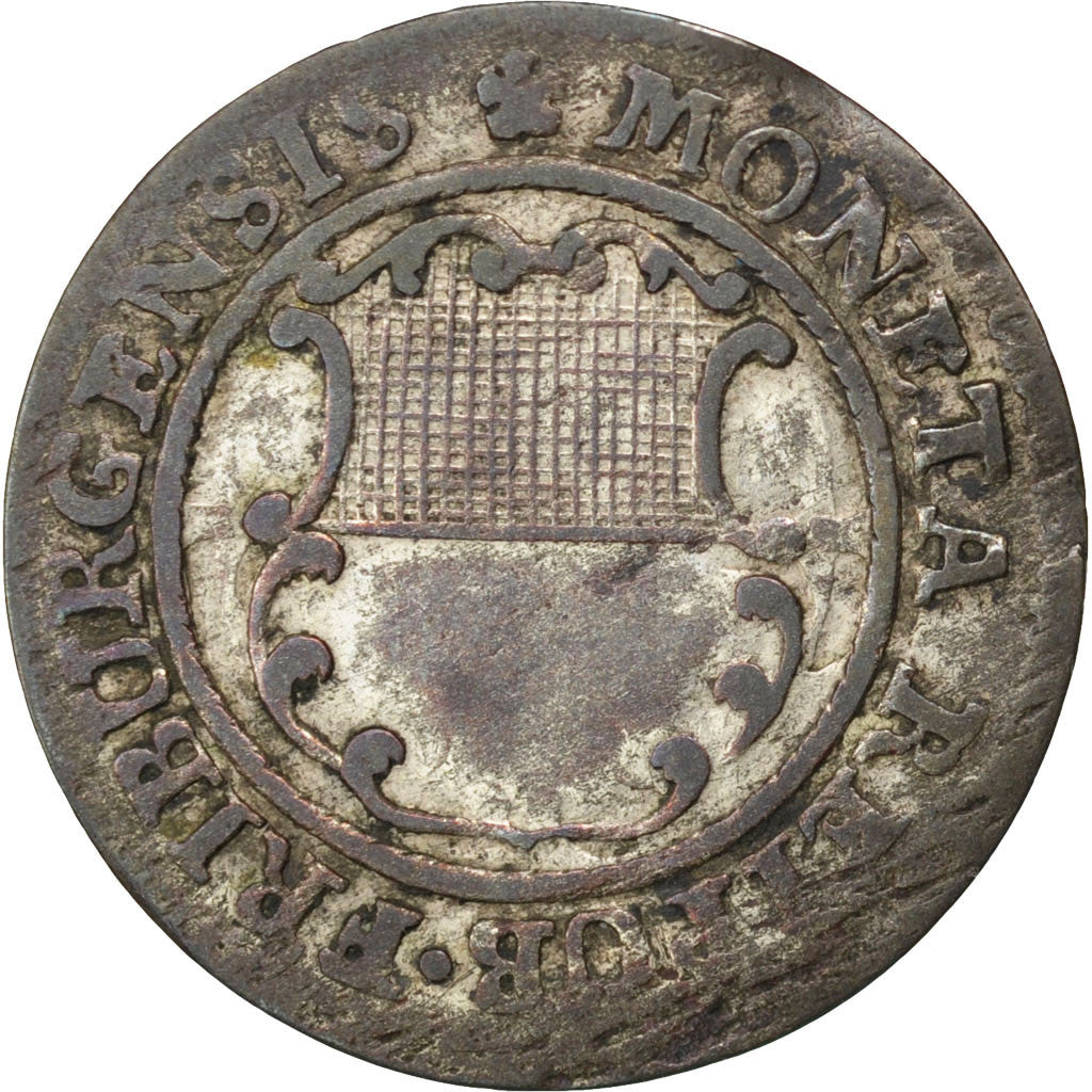 Coin, SWISS CANTONS, FREIBURG, 2 Kreuzer, 1772, VF(30-35), Billon, KM:47