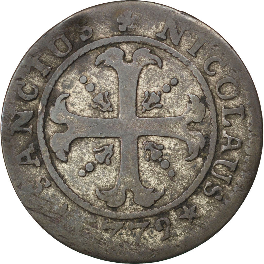 Coin, SWISS CANTONS, FREIBURG, 2 Kreuzer, 1772, VF(30-35), Billon, KM:47