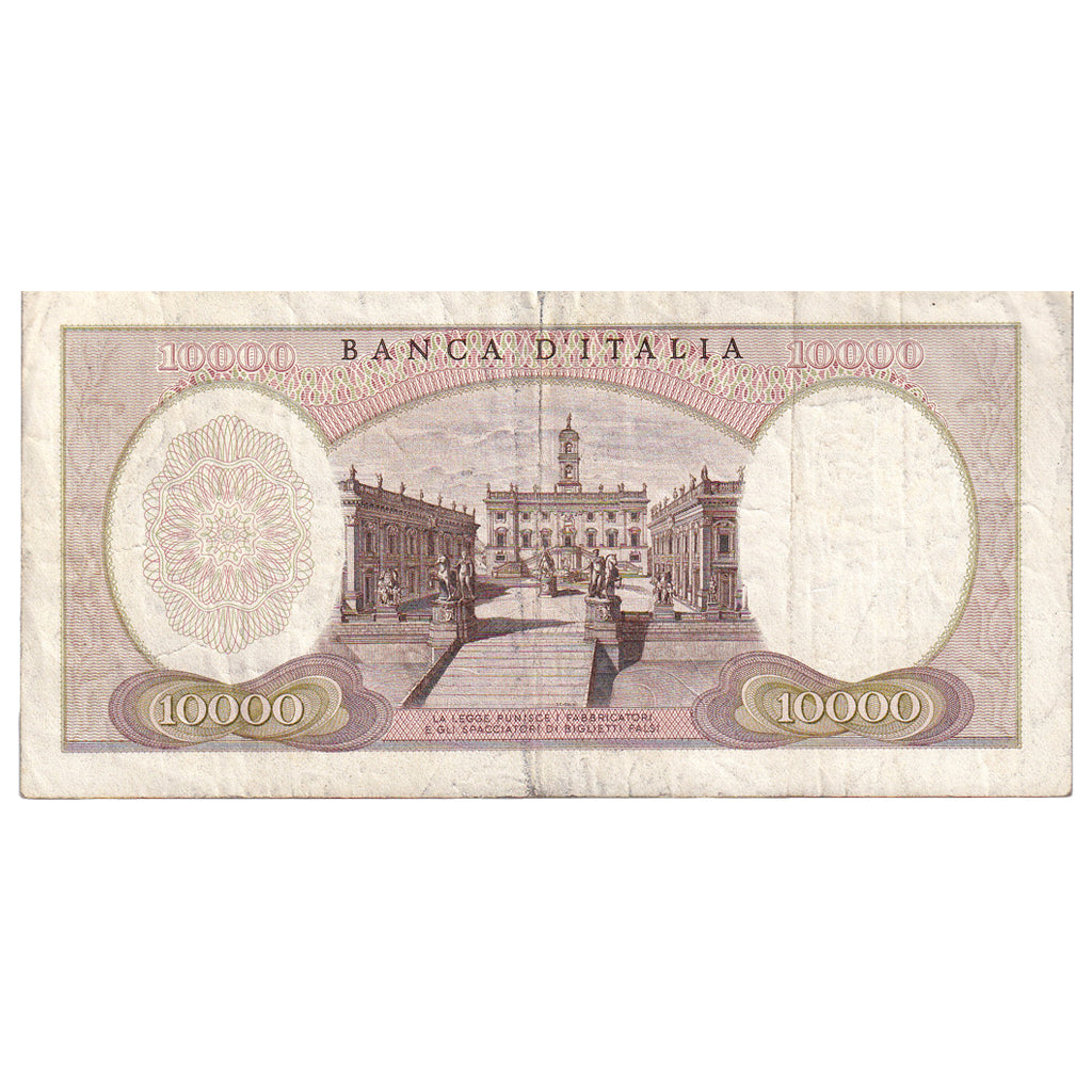 Banknote, Italy, 10,000 Lire, 1968, 1968-01-04, KM:97d, VF(20-25)