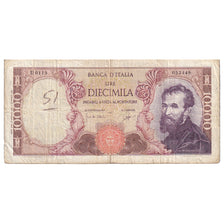 Banknote, Italy, 10,000 Lire, 1964, 1964-01-14, KM:97b, VG(8-10)