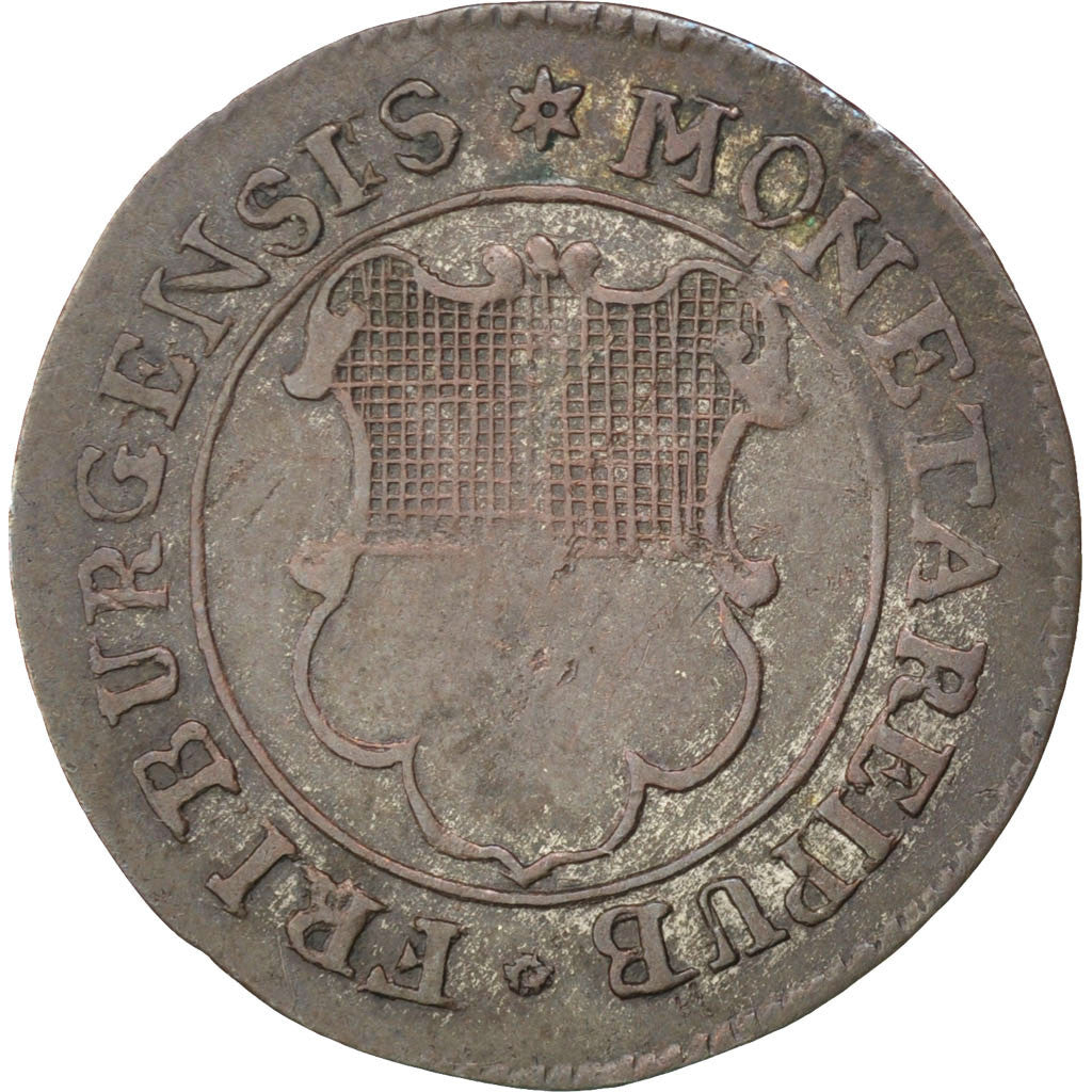 SWISS CANTONS, 2 Kreuzer, 1774, KM #47, EF(40-45), Billon, 1.42
