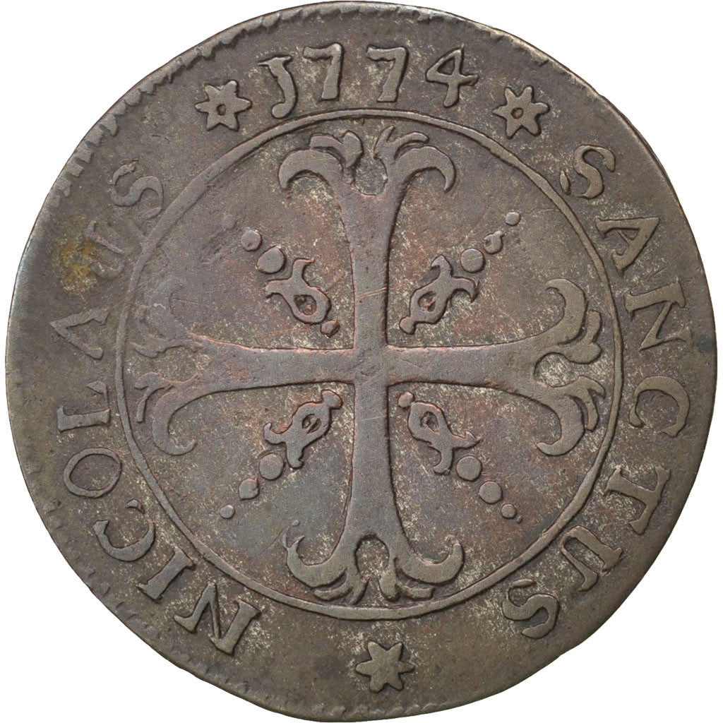 SWISS CANTONS, 2 Kreuzer, 1774, KM #47, EF(40-45), Billon, 1.42