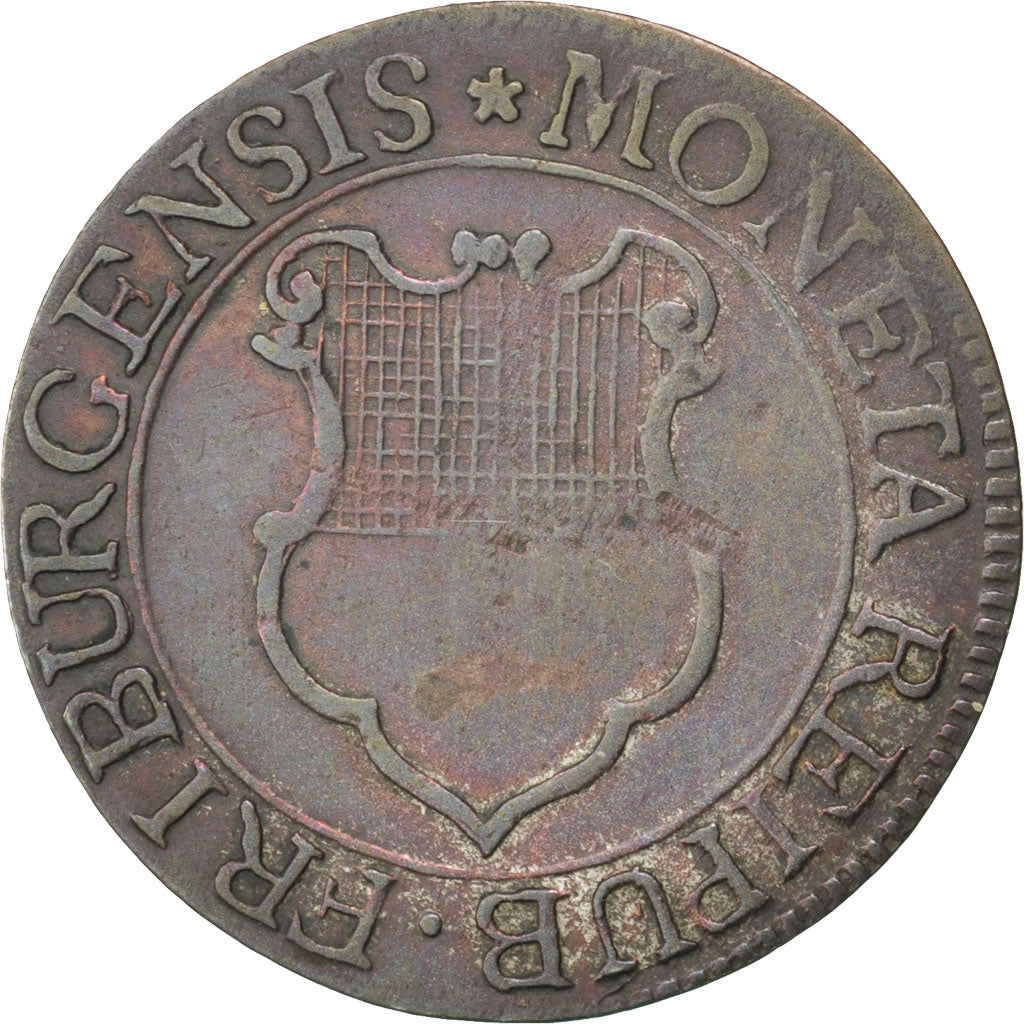 SWISS CANTONS, 2 Kreuzer, 1789, KM #47, EF(40-45), Billon, 1.38