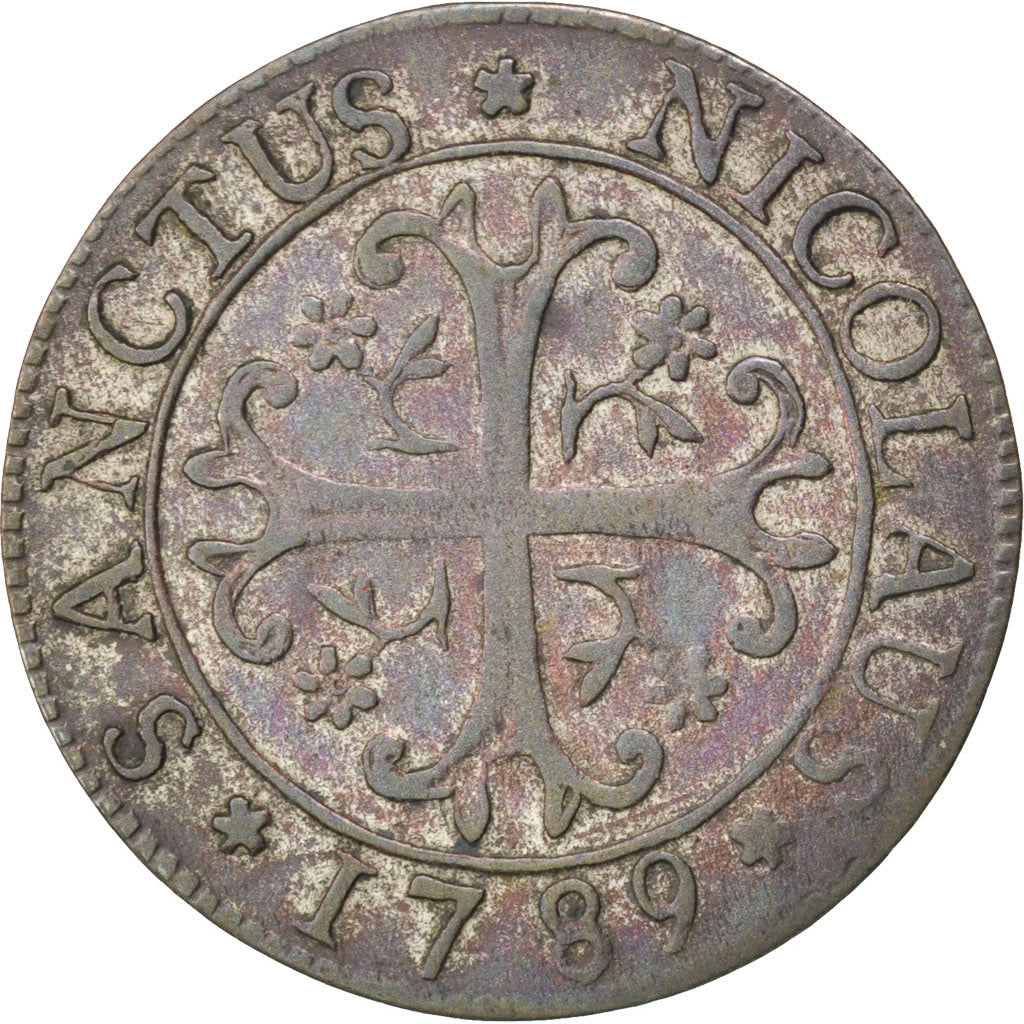 SWISS CANTONS, 2 Kreuzer, 1789, KM #47, EF(40-45), Billon, 1.38