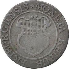 Coin, SWISS CANTONS, FREIBURG, 2 Kreuzer, 1793, VF(30-35), Billon, KM:47