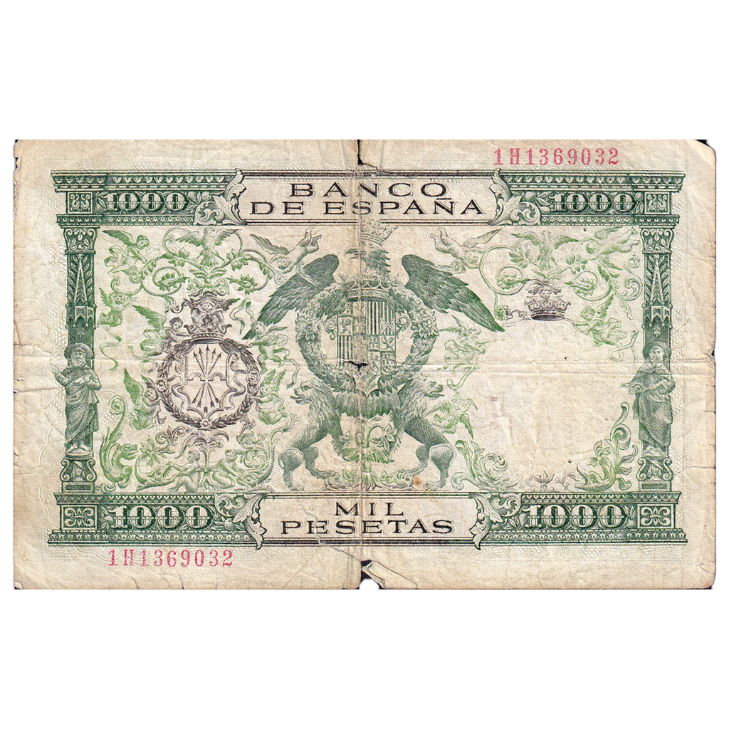 Banknote, Spain, 1000 Pesetas, 1957, 1957-11-29, KM:149a, G(4-6)