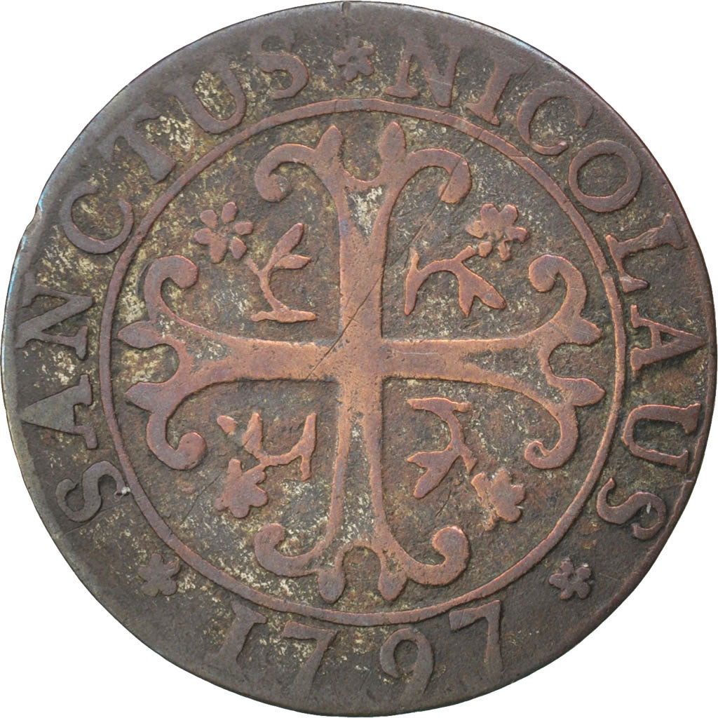 SWISS CANTONS, 2 Kreuzer, 1797, KM #47, VF(20-25), Billon, 1.38
