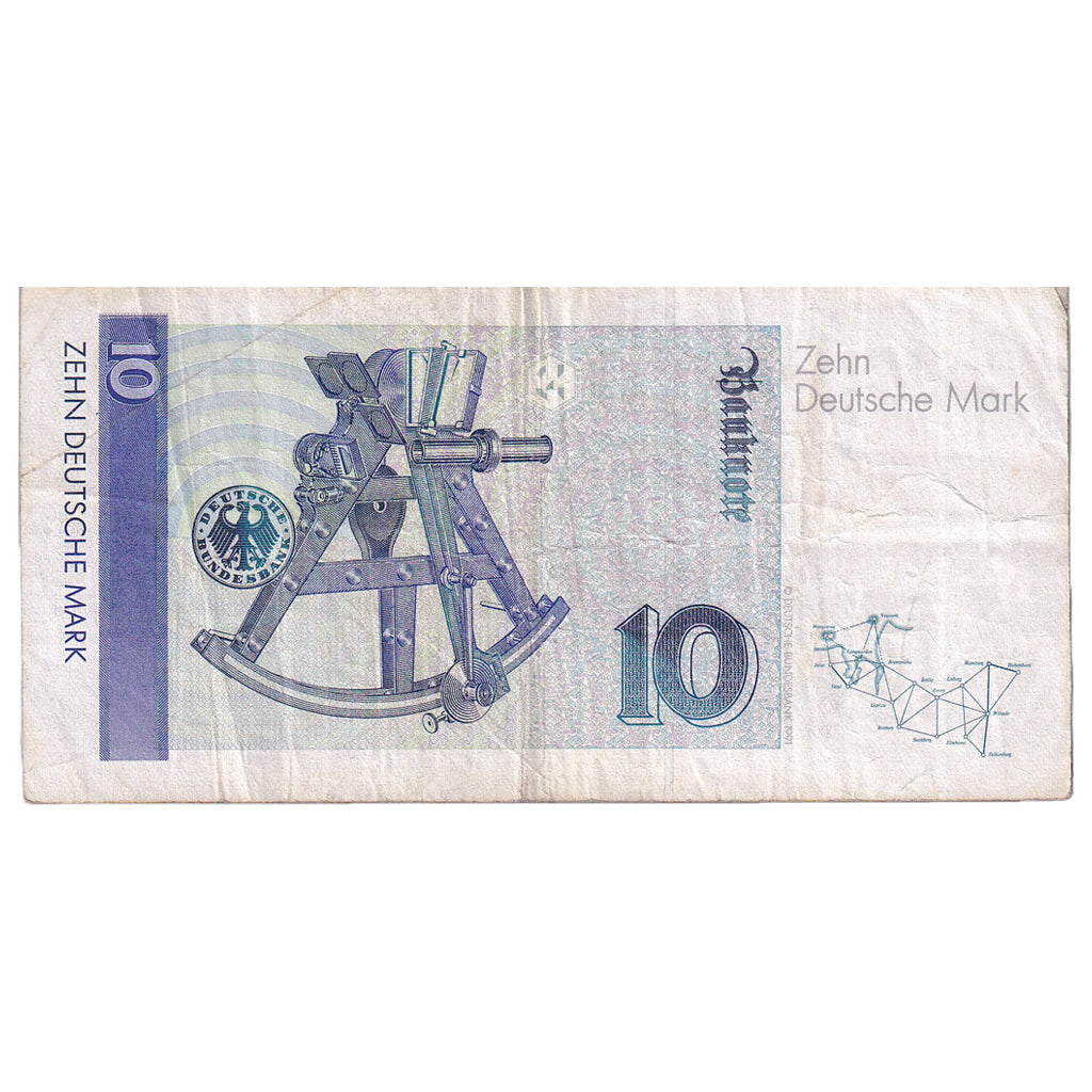 Banknote, GERMANY - FEDERAL REPUBLIC, 10 Deutsche Mark, 1989, 1989-01-02