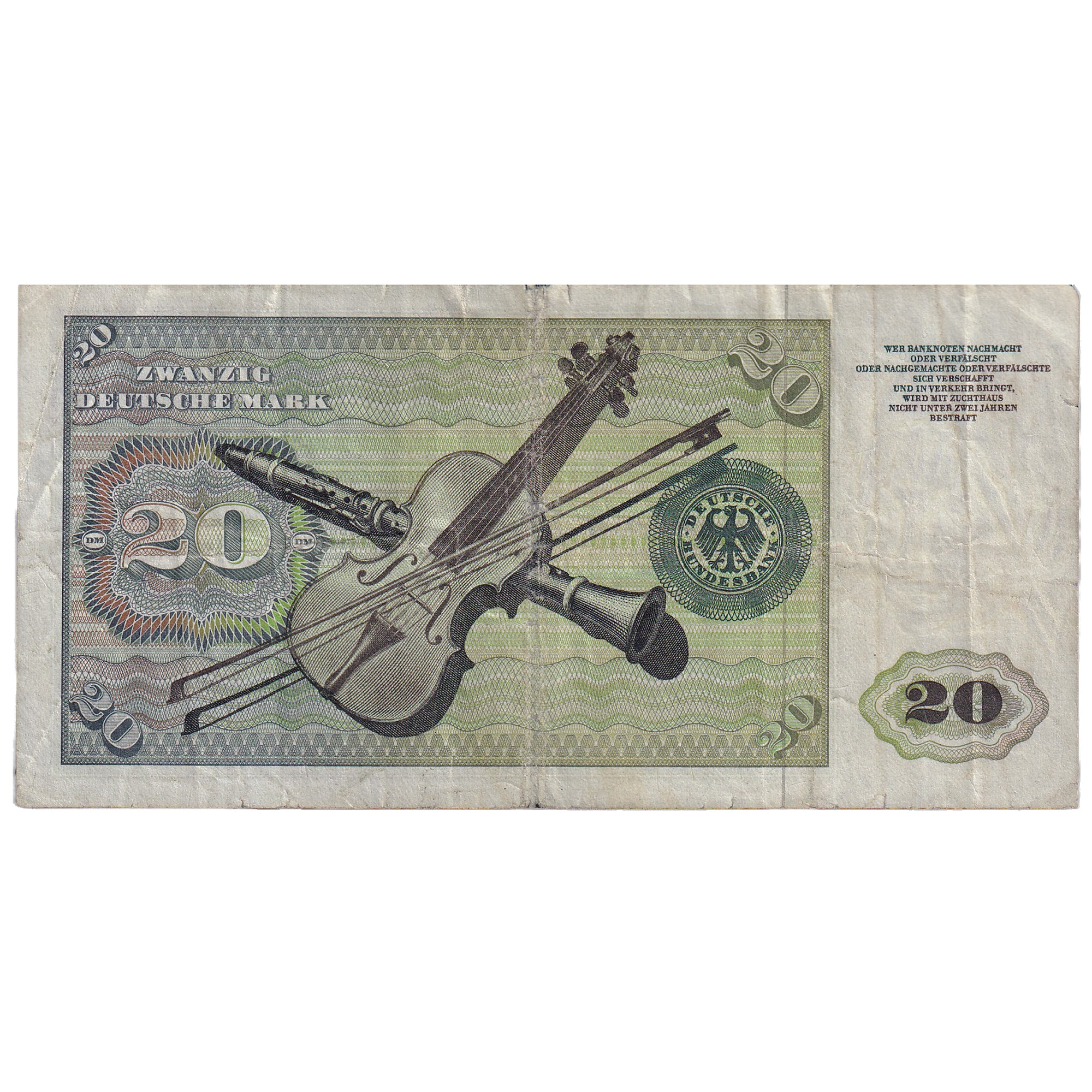 Banknote, GERMANY - FEDERAL REPUBLIC, 20 Deutsche Mark, 1960, 1960-01-02