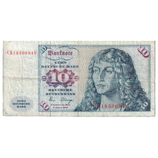 Banknote, GERMANY - FEDERAL REPUBLIC, 10 Deutsche Mark, 1980, KM:31c, VF(20-25)