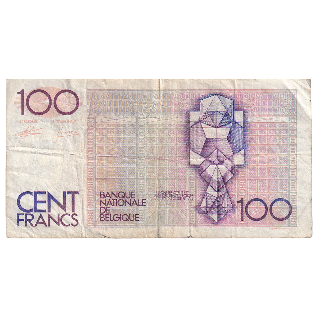Banknote, Belgium, 100 Francs, KM:142a, VF(20-25)
