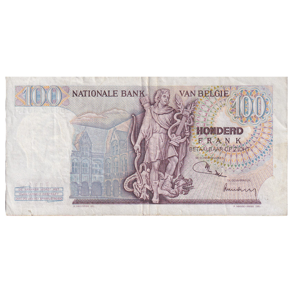Banknote, Belgium, 100 Francs, 1974, 1974-01-29, KM:134b, EF(40-45)
