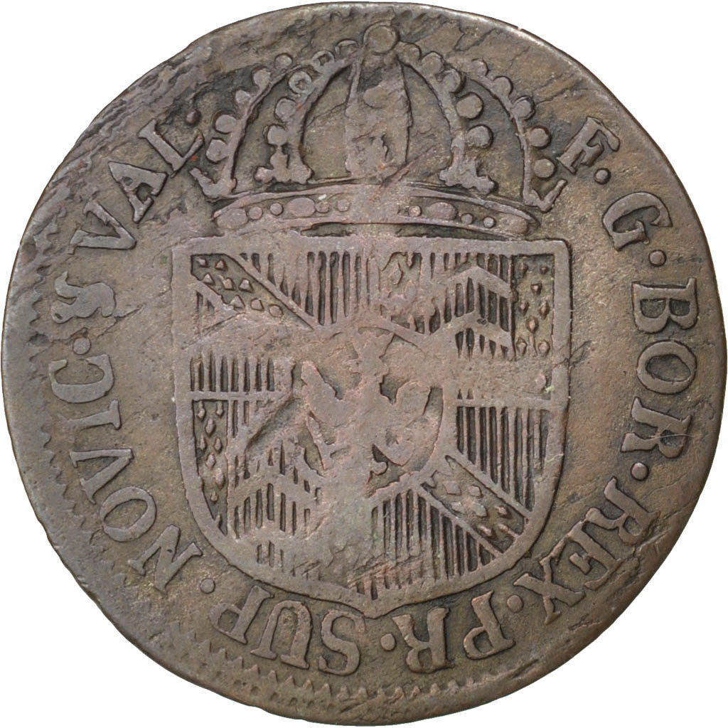 Coin, SWISS CANTONS, NEUCHATEL, 1/2 Batzen, 1792, Neuenburg, VF(30-35), Billon