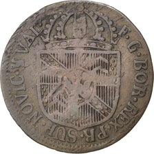 Moneda, CANTONES SUIZOS, NEUCHATEL, 1/2 Batzen, 1792, Neuenburg, BC+, Vellón