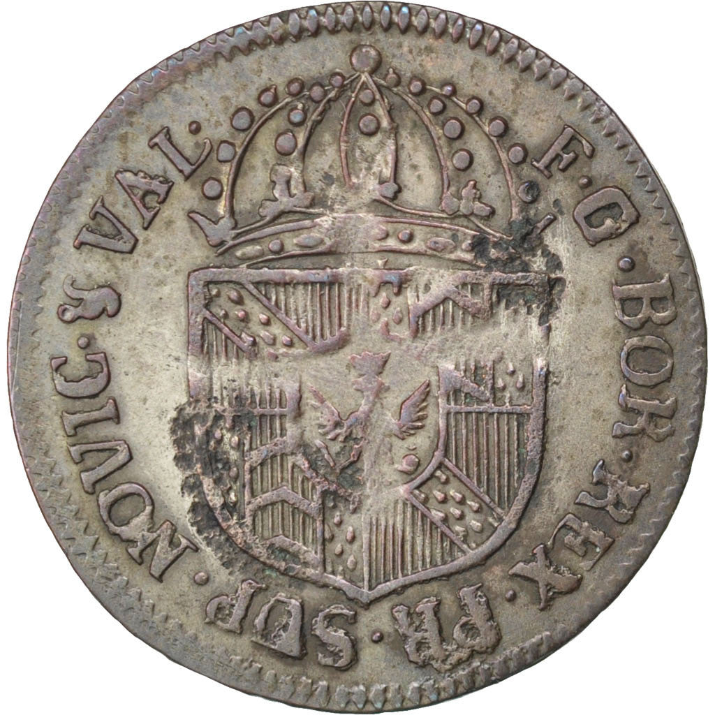 Moneta, CANTONI SVIZZERI, NEUCHATEL, 1/2 Batzen, 1798, Neuenburg, BB+, Biglione