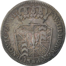 SWISS CANTONS, 1/2 Batzen, 1800, Neuenburg, KM #57, EF(40-45), Billon, 1.39