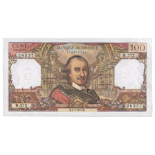 França, 100 Francs, Corneille, 1971, R.572, AU(55-58), Fayette:65.36, KM:149d