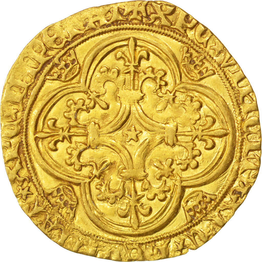 Charles VI, Écu d'or à la couronne, Paris, 3ème émission, Duplessy 369B