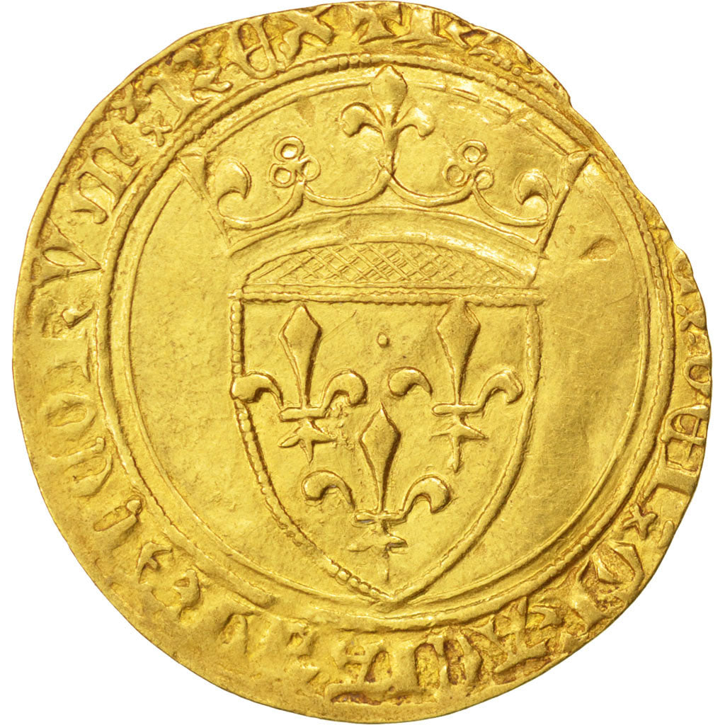 FRANCE, Ecu d'or, Saint André Villeneuve Les Avignon, AU(50-53), Gold, Duplessy 