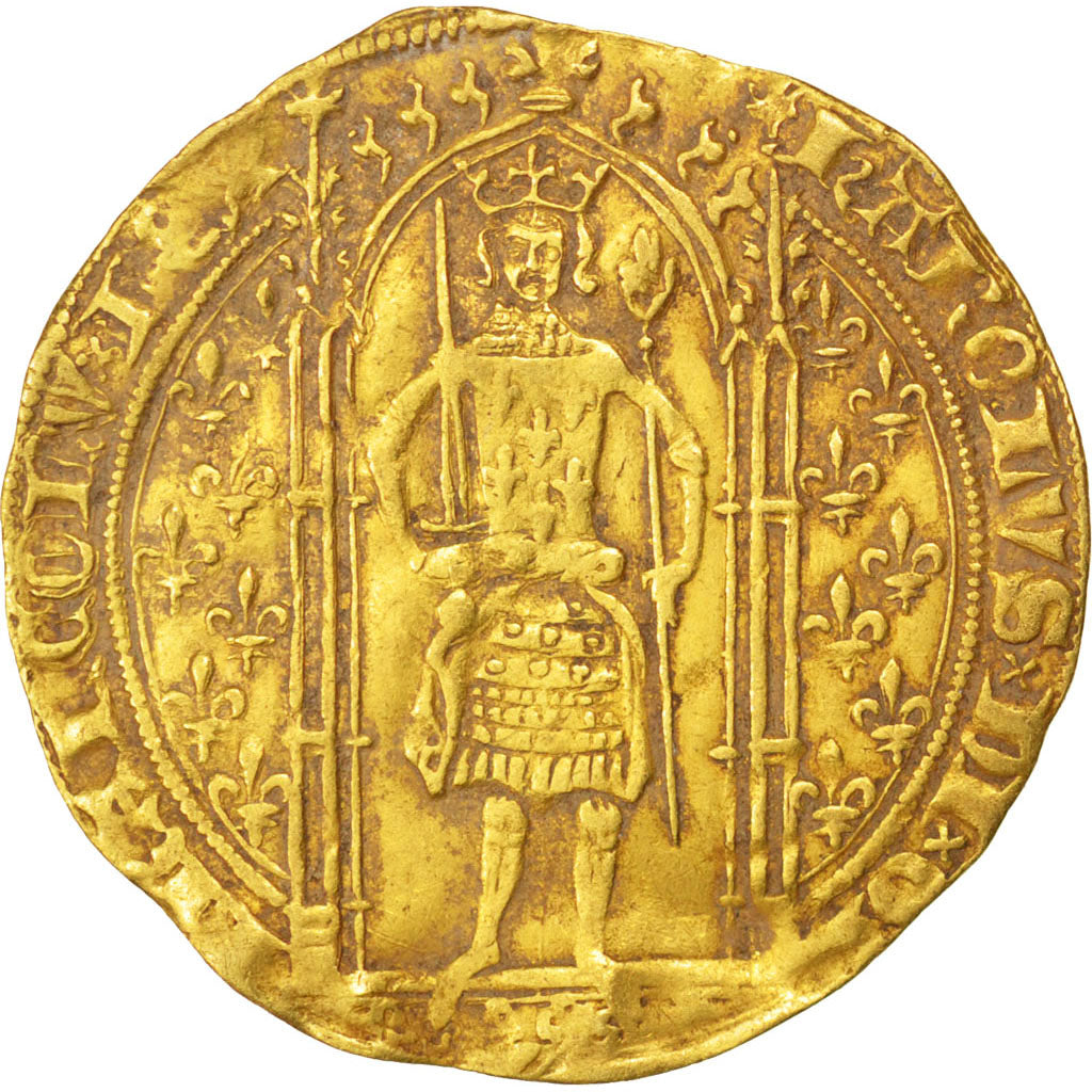 FRANCE, Franc à pied, EF(40-45), Gold, Duplessy #360A, 3.72