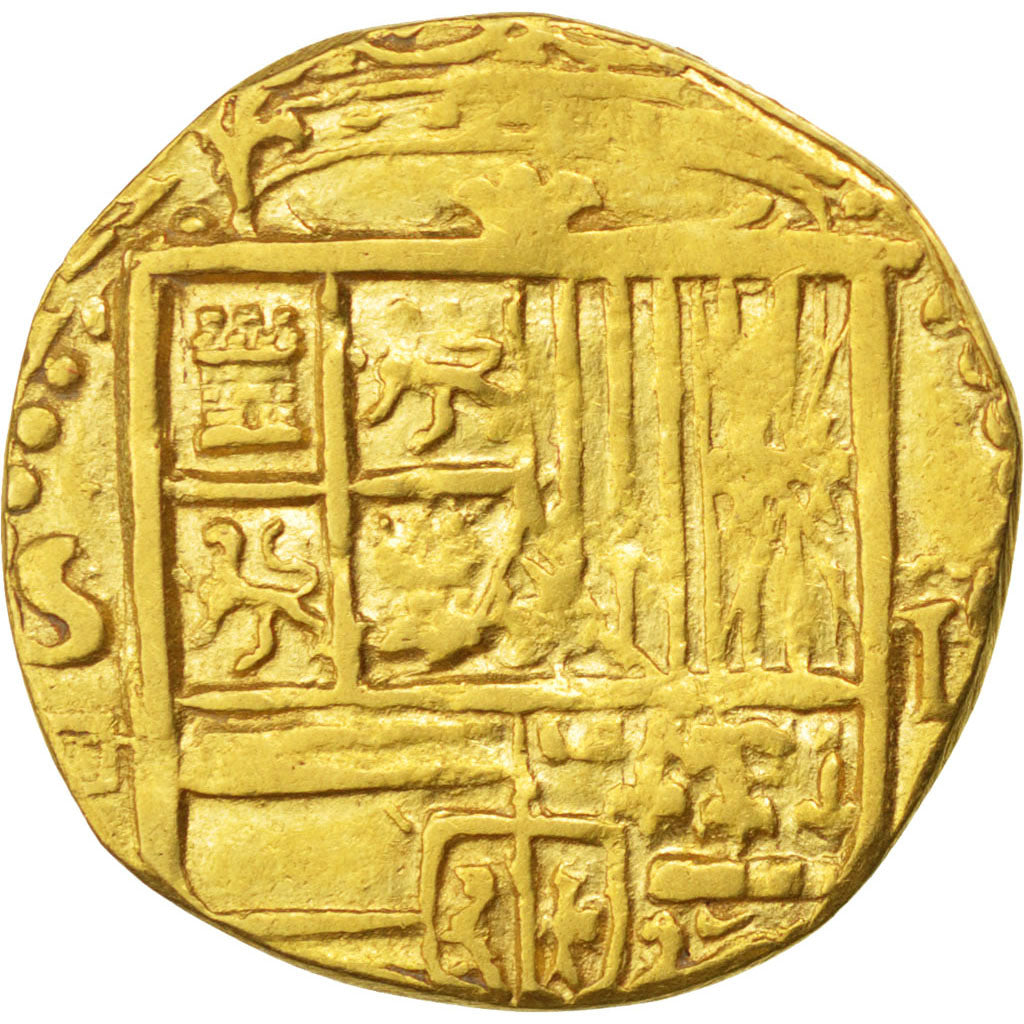 Spain, Escudo, Sevilla, EF(40-45), Gold, 4.02