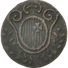 SWISS CANTONS, Rappen, 1815, KM #59, VF(30-35), Copper, 1.11