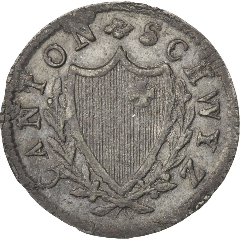 SWISS CANTONS, 2 Rappen, 1815, KM #62, AU(55-58), Billon, 1.28