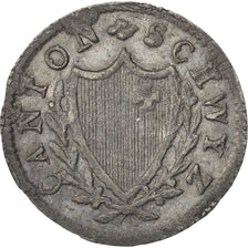 SWISS CANTONS, 2 Rappen, 1815, KM #62, AU(55-58), Billon, 1.28