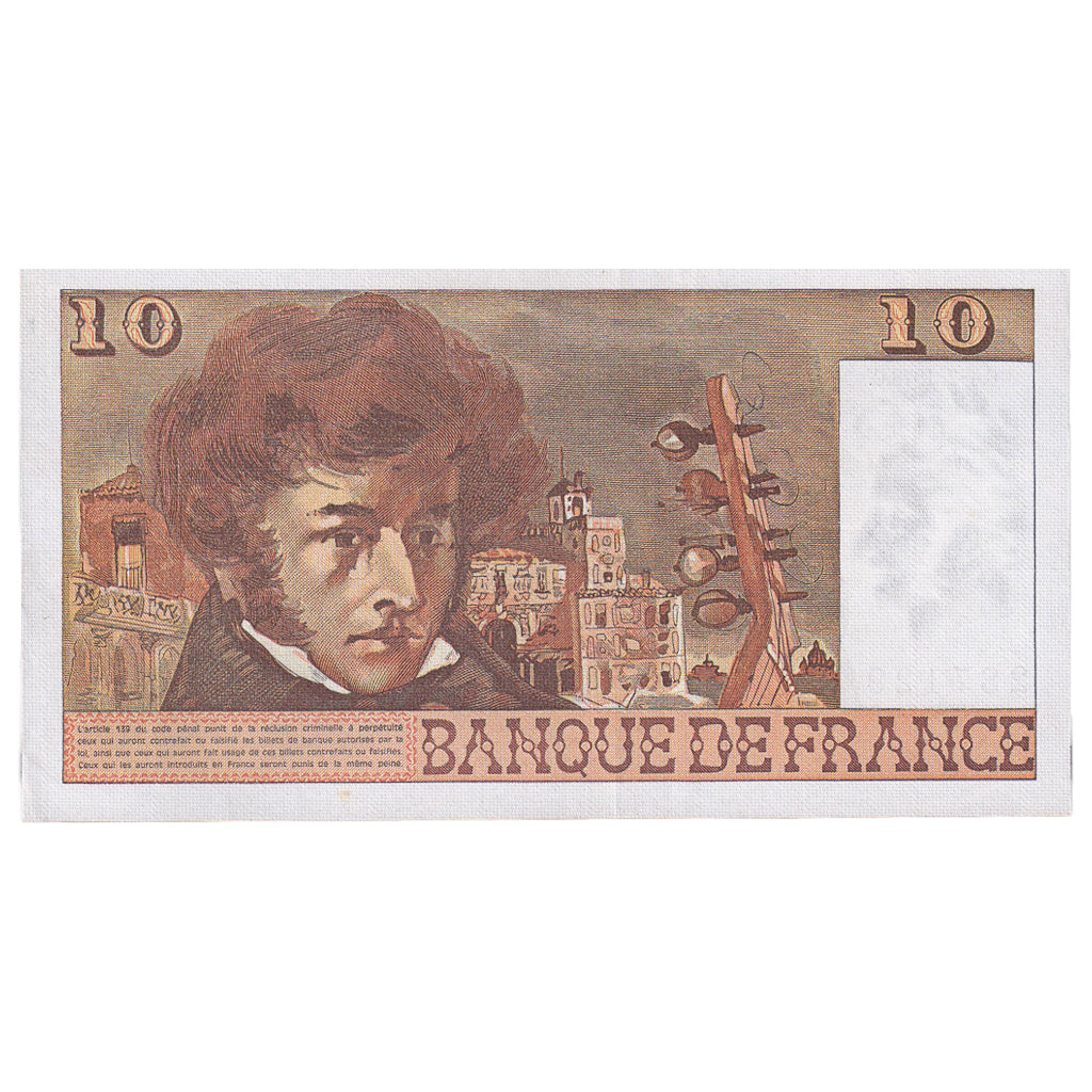 Frankreich, 10 Francs, Berlioz, 1978, A.306, VZ, Fayette:63.25, KM:150c