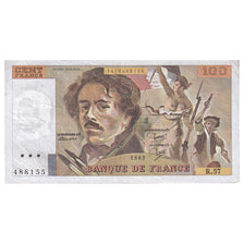 Francia, 100 Francs, Delacroix, 1982, R.57, MBC, Fayette:69.06, KM:154b