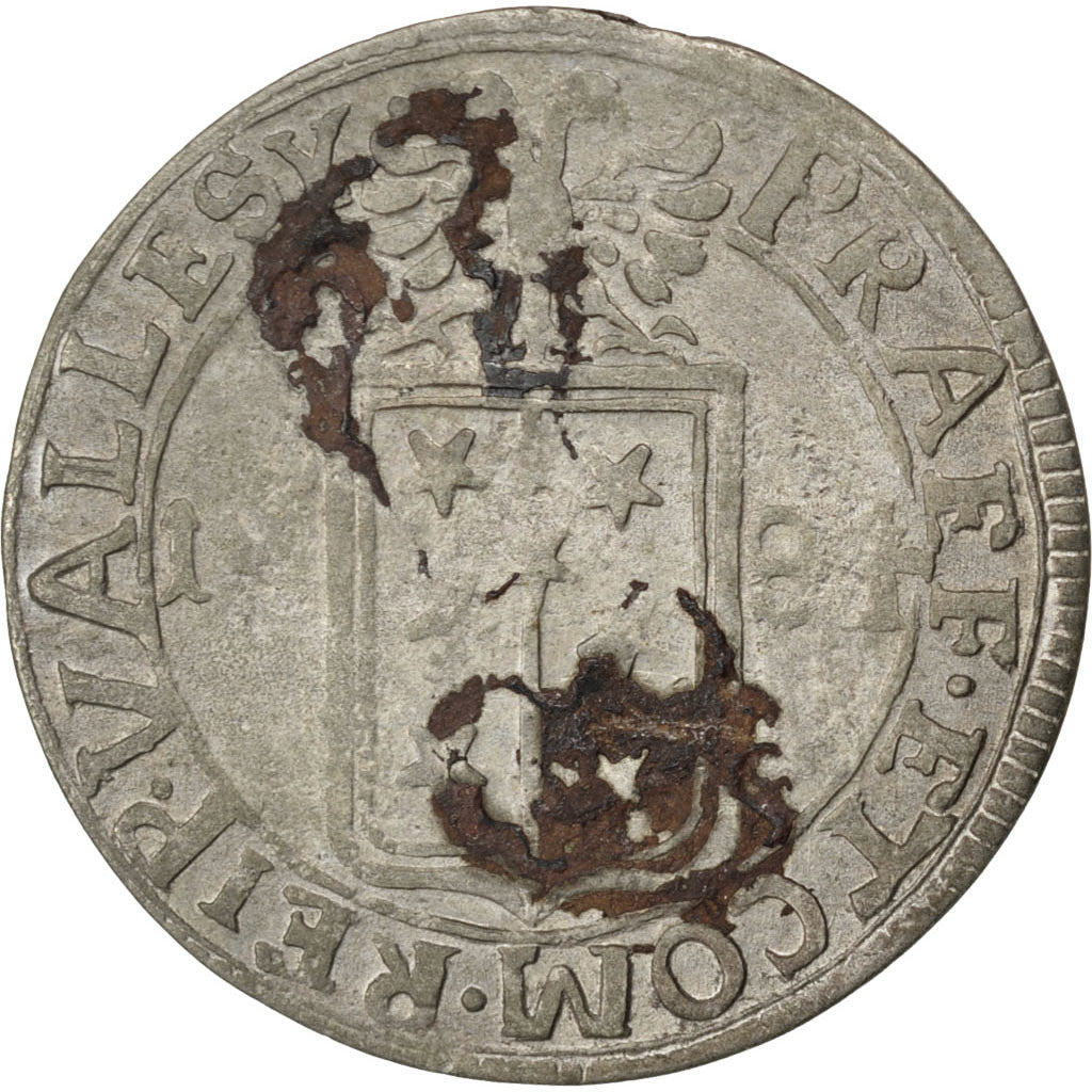 SWISS CANTONS, Batzen, 1684, KM #22, VF(30-35), Billon, 2.53