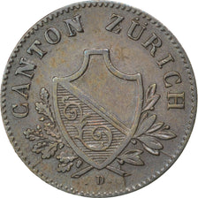 SWISS CANTONS, 2 Rappen, 1842, KM #195, EF(40-45), Billon, 1.30