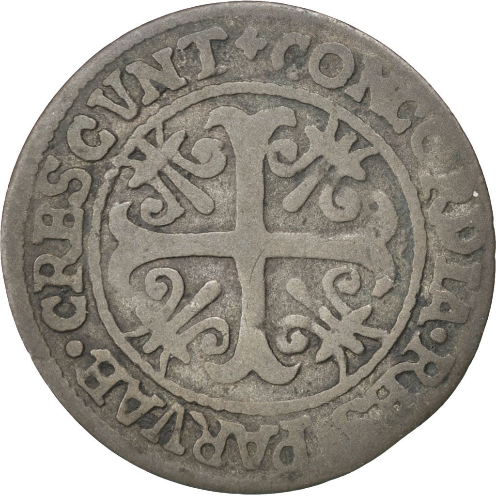 SWISS CANTONS, Batzen-10 Rappen, 1622, KM #22, VF(20-25), Billon, 1.47