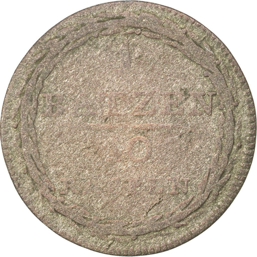 SWISS CANTONS, Batzen-10 Rappen, 1813, KM #107, F(12-15), Billon, 2.42