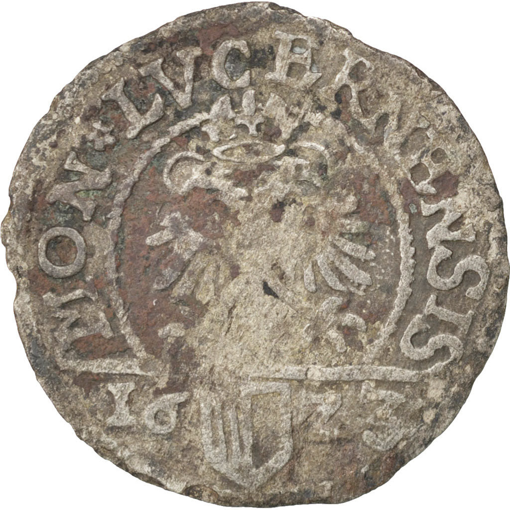 SWISS CANTONS, Schilling, 1623, KM #25, VF(20-25), Billon, 1.17