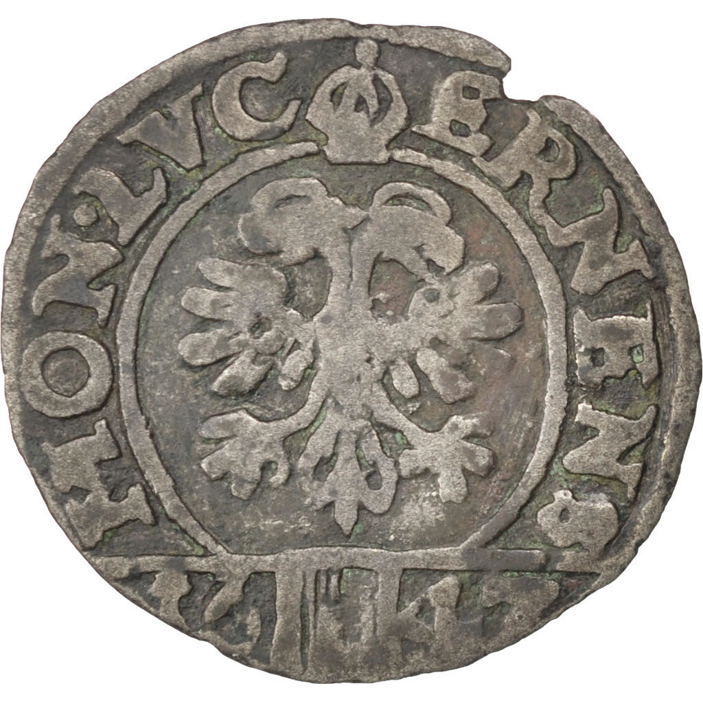 SWISS CANTONS, Schilling, 1647, KM #25, VF(20-25), Billon, 0.89