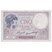 Francia, 5 Francs, Violet, 1933, E.54791, SC+, Fayette:03.17, KM:72e