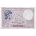 França, 5 Francs, Violet, 1939, V.65870, EF(40-45), Fayette:04.14, KM:83