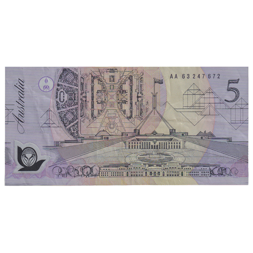Banknote, Australia, 5 Dollars, Undated (1992), KM:50a, EF(40-45)