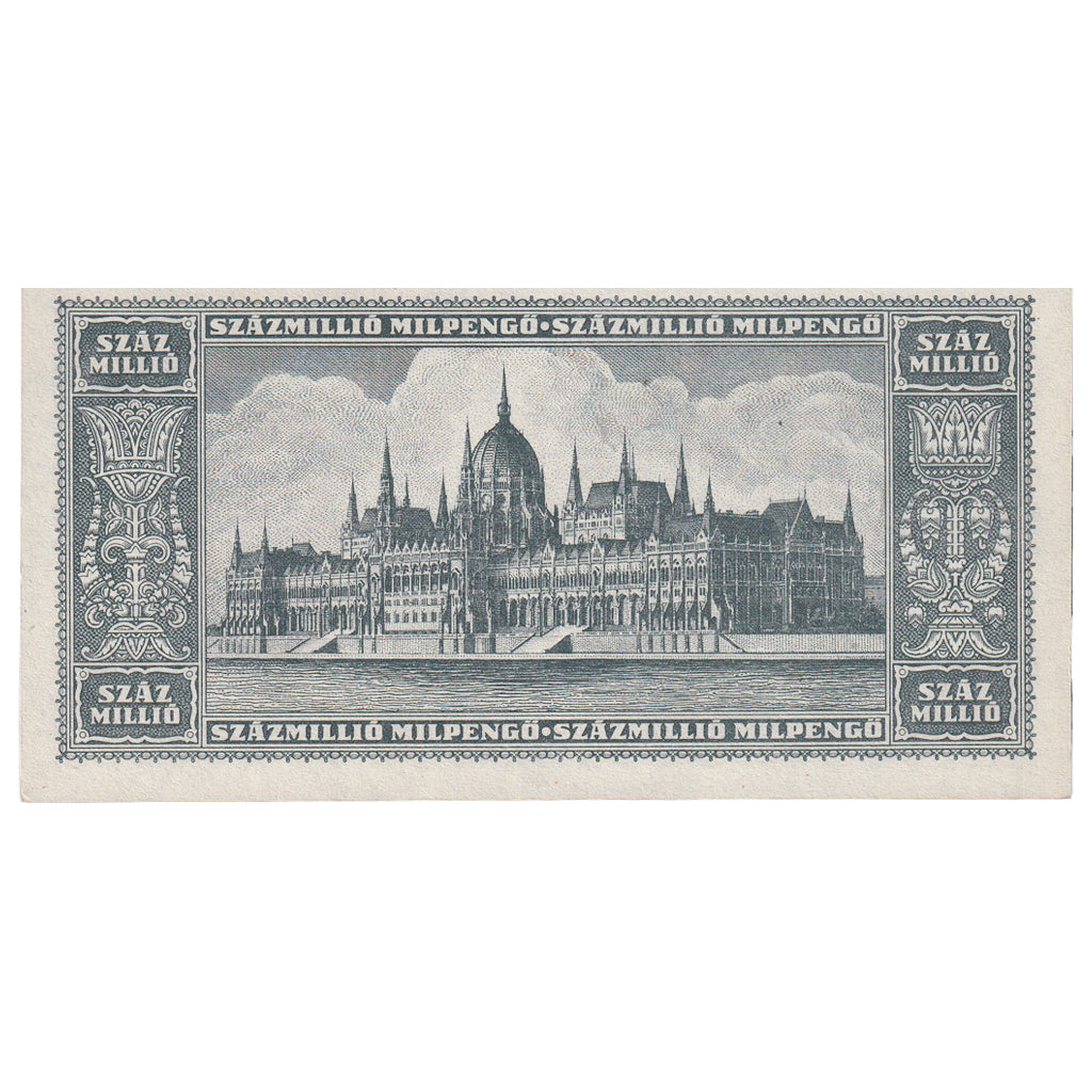 Banknote, Hungary, 100 Million Milpengö, 1946, 1946-06-03, KM:130, UNC(65-70)