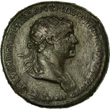 Munten, Trajan, Dupondius, Roma, ZF+, Bronze, RIC:676